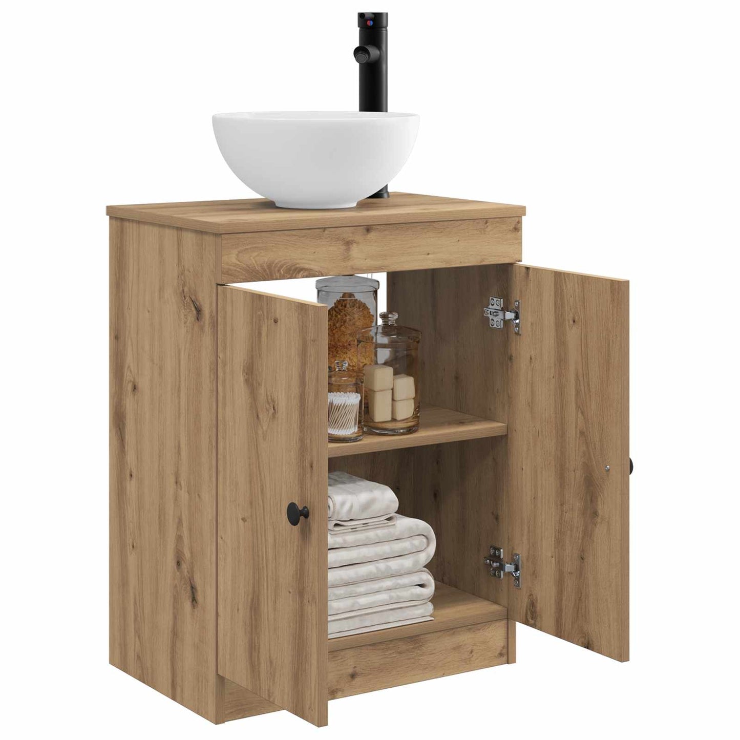 vidaXL Bathroom Vanity with Sink Artisan Oak 54 x 35 x 83 cm