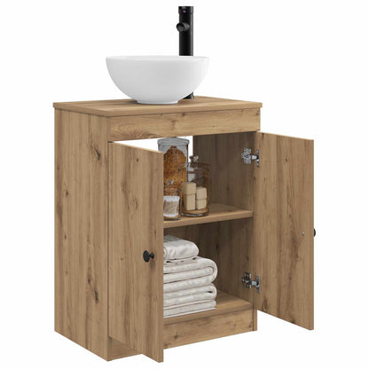 vidaXL Bathroom Vanity with Sink Artisan Oak 54 x 35 x 83 cm