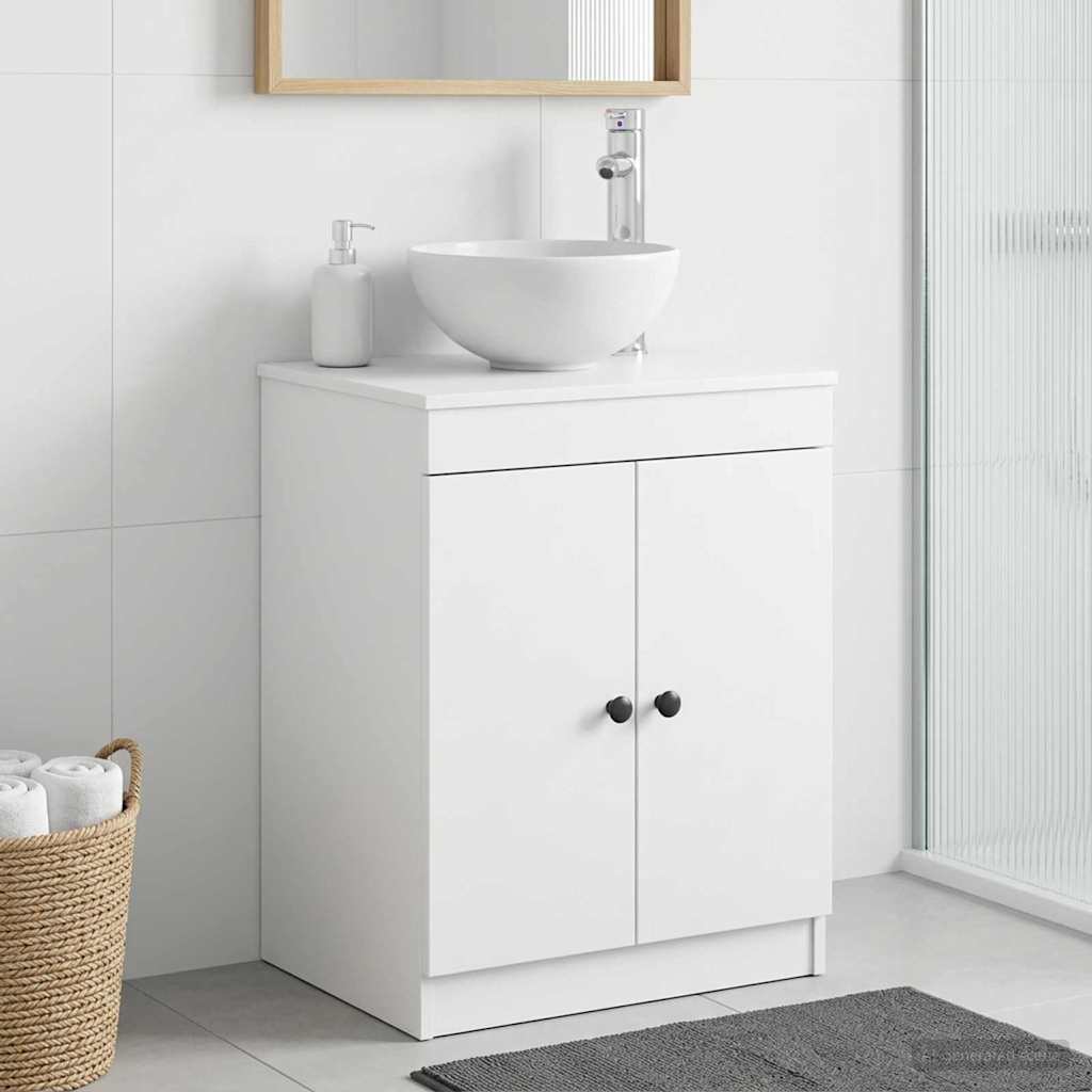 vidaXL Bathroom Cabinet White 54 x 41 x 70 cm Engineered Wood