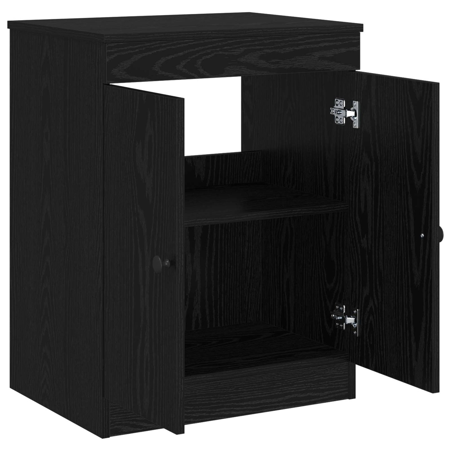 vidaXL Bathroom Cabinet Black 54 x 41 x 70 cm Engineered Wood