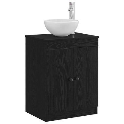 vidaXL Bathroom Cabinet Black 54 x 41 x 70 cm Engineered Wood