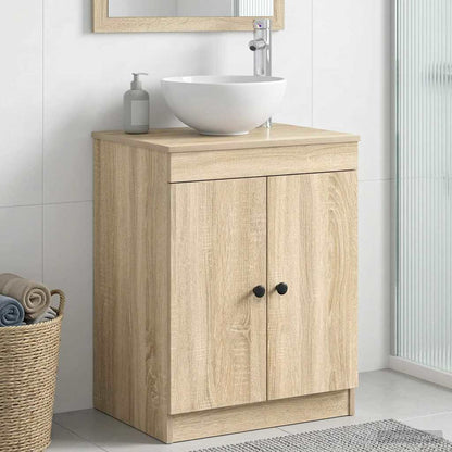 vidaXL Bathroom Cabinet Sonoma Oak 54 x 41 x 70 cm Engineered Wood