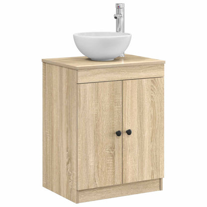 vidaXL Bathroom Cabinet Sonoma Oak 54 x 41 x 70 cm Engineered Wood