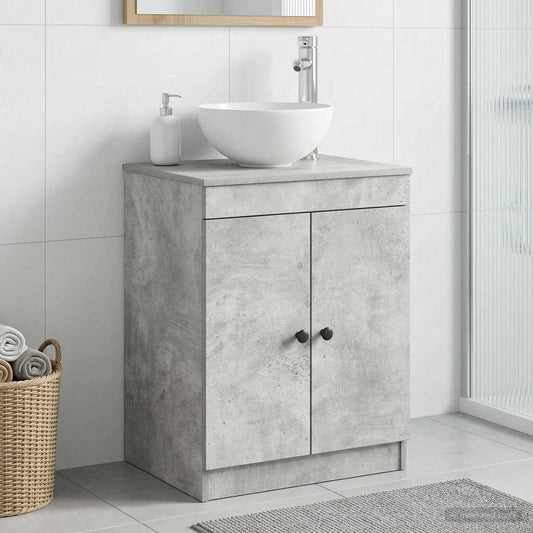 vidaXL Bathroom Cabinet Concrete Grey 54 x 41 x 70 cm Engineered Wood