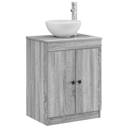 vidaXL Bathroom Cabinet Grey Sonoma 54 x 41 x 70 cm Engineered Wood