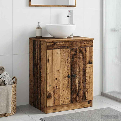 vidaXL Bathroom Cabinet Old Wood 54 x 41 x 70 cm Engineered Wood