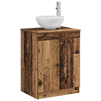vidaXL Bathroom Cabinet Old Wood 54 x 41 x 70 cm Engineered Wood