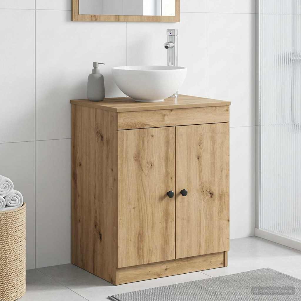 vidaXL Bathroom Cabinet Artisan Oak 54 x 41 x 70 cm Engineered Wood