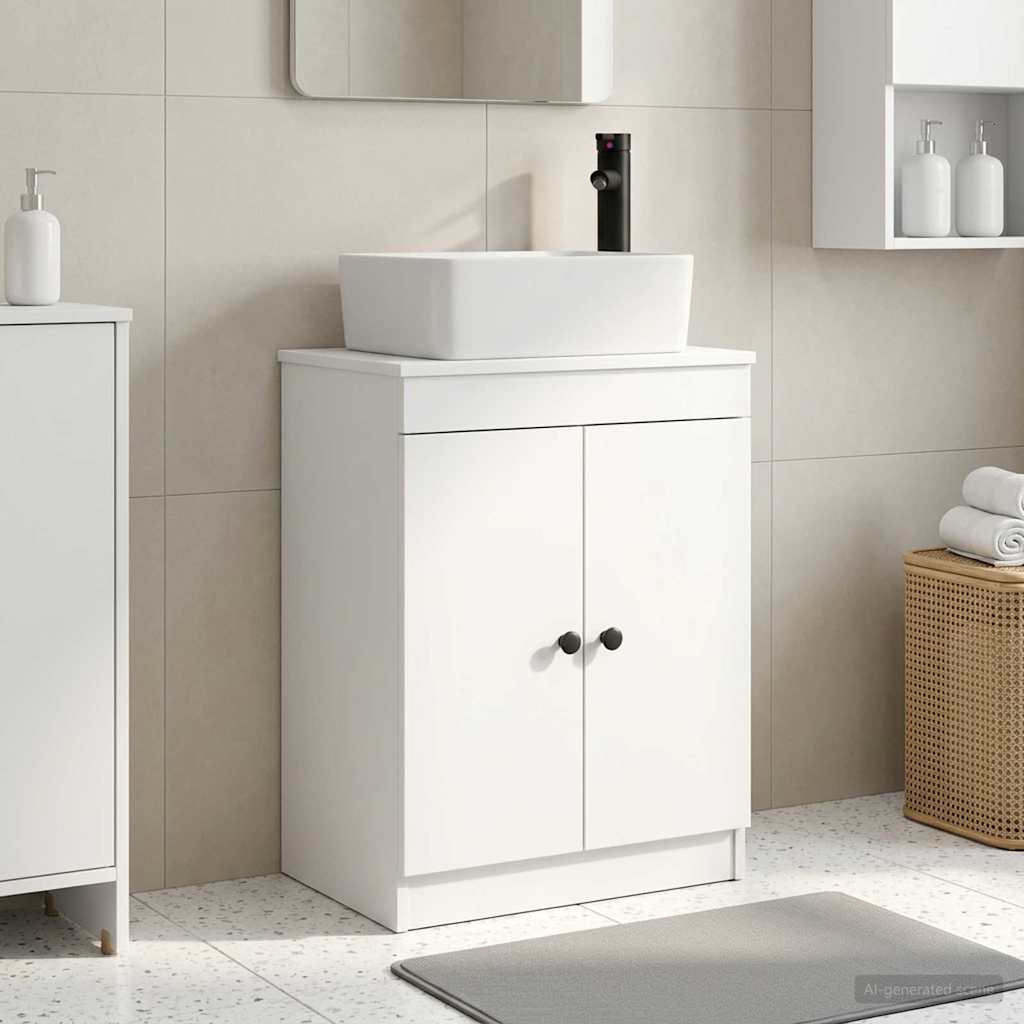 vidaXL Bathroom Vanity with Sink White 54 x 35 x 83 cm Engineered Wood