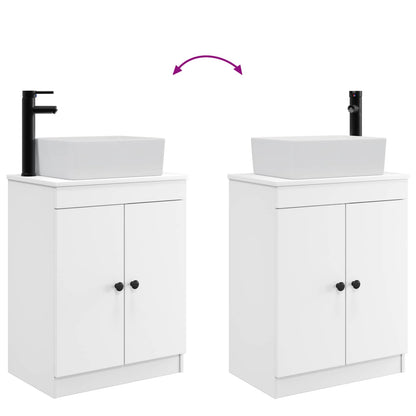 vidaXL Bathroom Vanity with Sink White 54 x 35 x 83 cm Engineered Wood