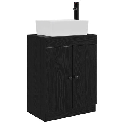 vidaXL Bathroom Vanity with Sink Black 54 x 35 x 83 cm Engineered Wood