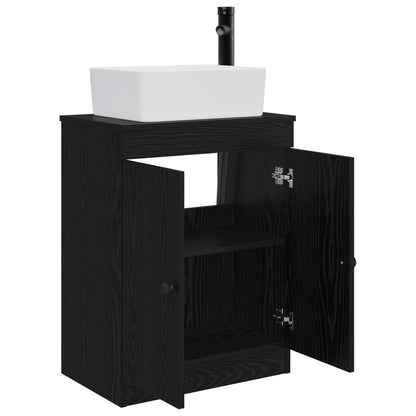 vidaXL Bathroom Vanity with Sink Black 54 x 35 x 83 cm Engineered Wood