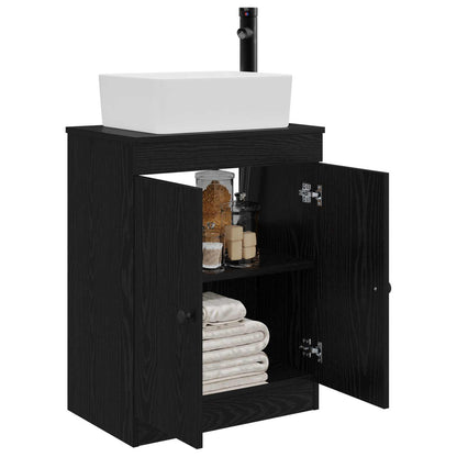vidaXL Bathroom Vanity with Sink Black 54 x 35 x 83 cm Engineered Wood