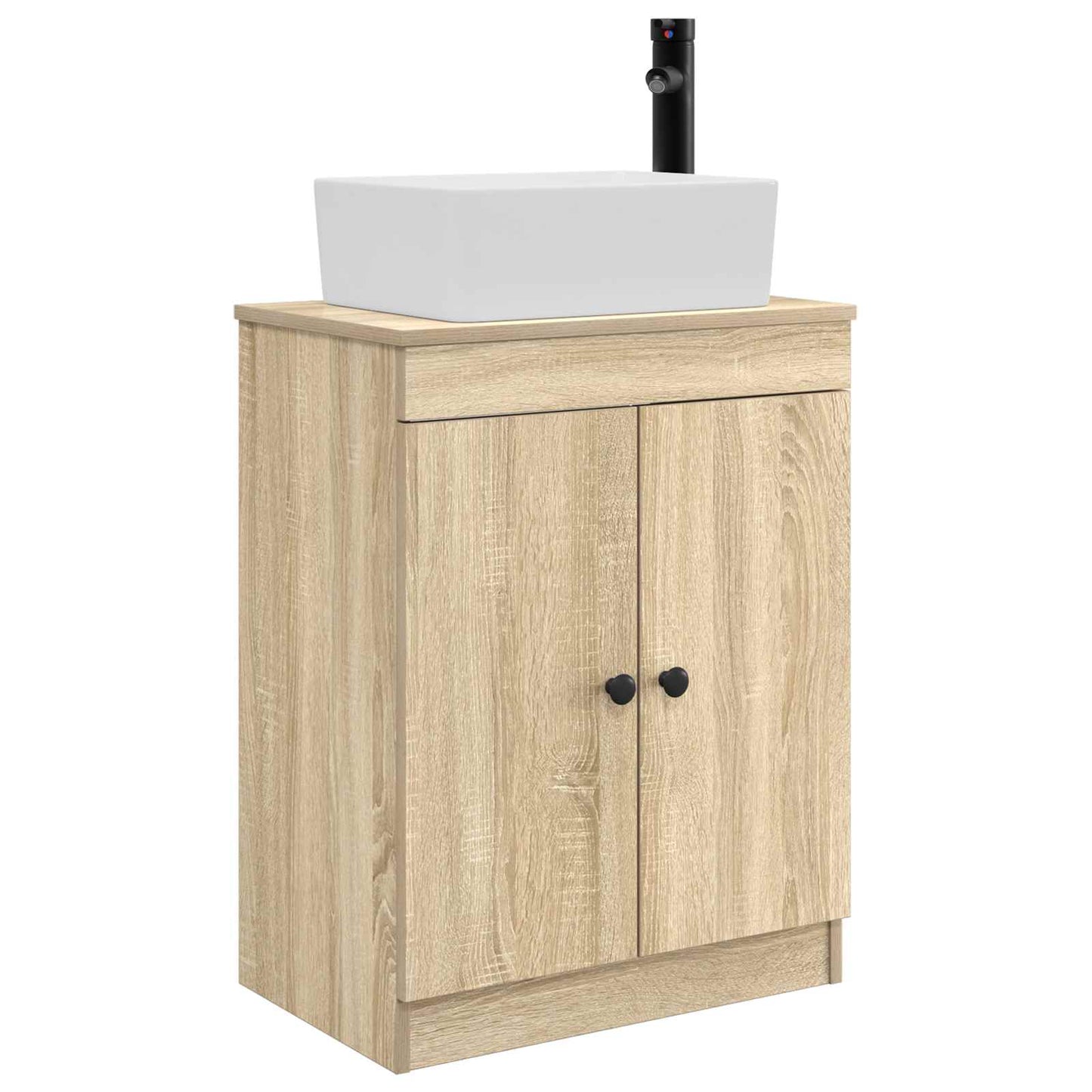 vidaXL Bathroom Vanity with Sink Sonoma Oak 54 x 35 x 83 cm