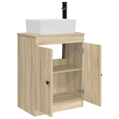 vidaXL Bathroom Vanity with Sink Sonoma Oak 54 x 35 x 83 cm