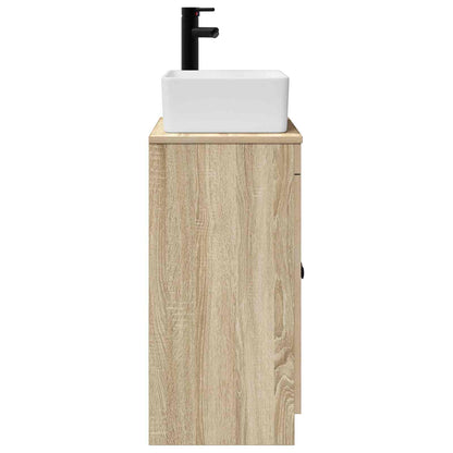 vidaXL Bathroom Vanity with Sink Sonoma Oak 54 x 35 x 83 cm