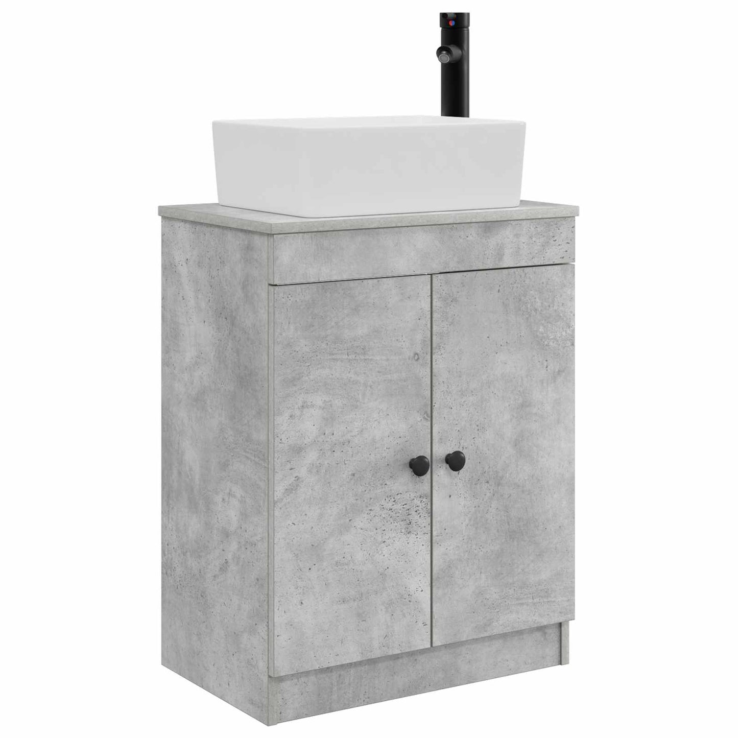 vidaXL Bathroom Vanity with Sink Concrete Grey 54 x 35 x 83 cm