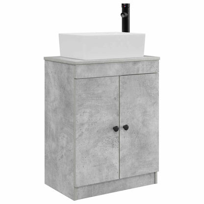 vidaXL Bathroom Vanity with Sink Concrete Grey 54 x 35 x 83 cm