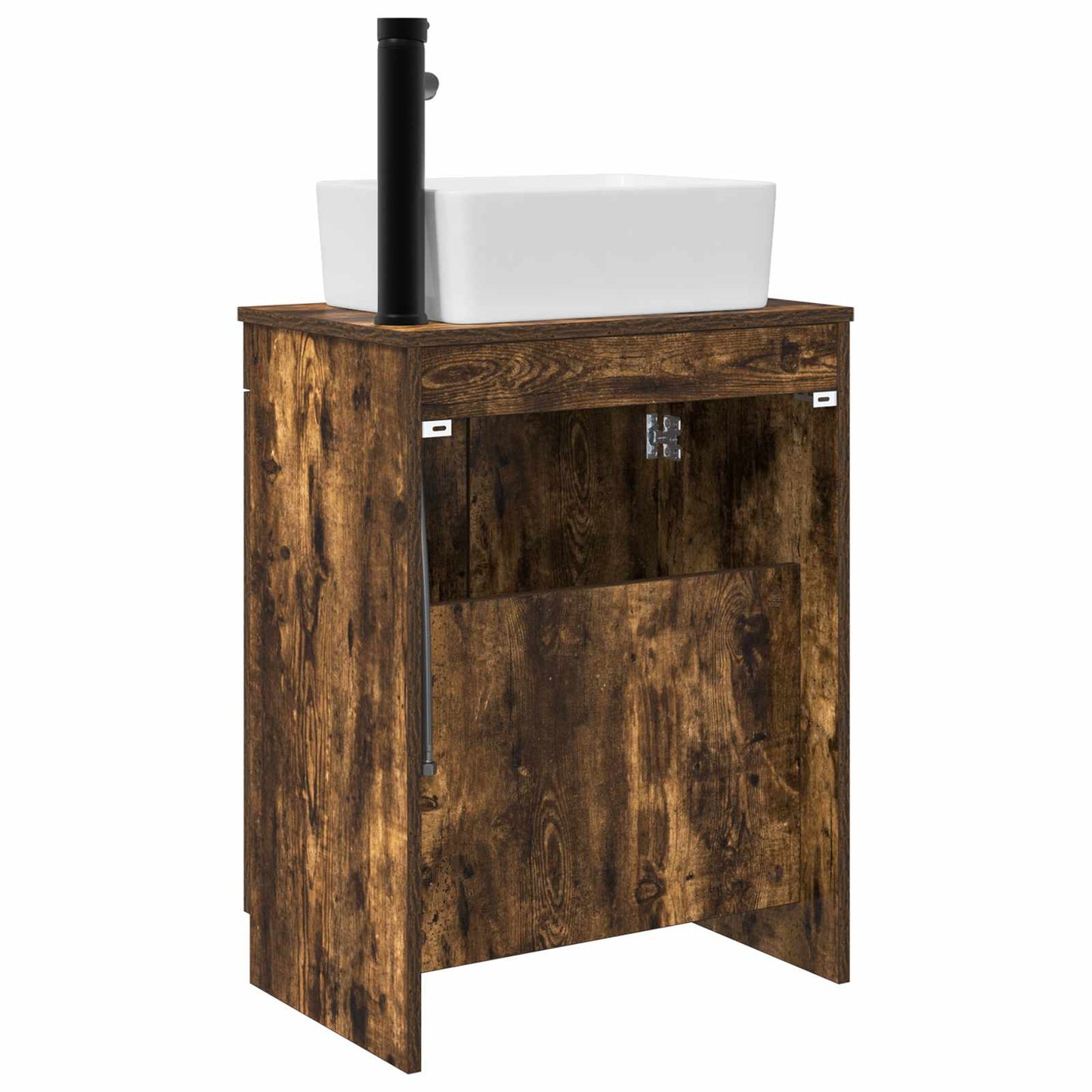 vidaXL Bathroom Vanity with Sink Smoked Oak 54 x 35 x 83 cm