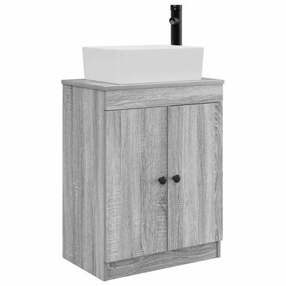 vidaXL Bathroom Vanity with Sink Grey Sonoma 54 x 35 x 83 cm