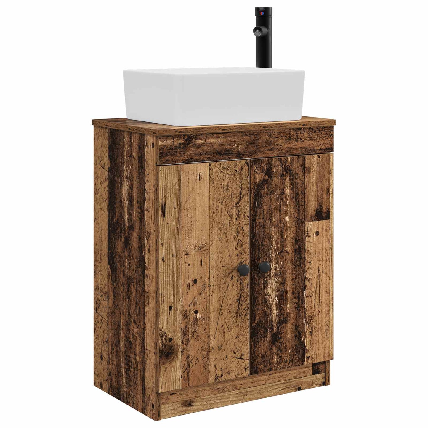 vidaXL Bathroom Vanity with Sink Old Wood 54 x 35 x 83 cm