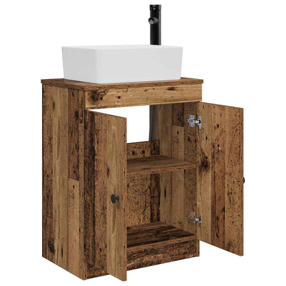vidaXL Bathroom Vanity with Sink Old Wood 54 x 35 x 83 cm