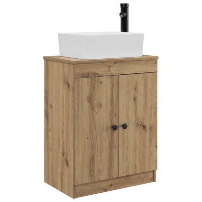 vidaXL Bathroom Vanity with Sink Artisan Oak 54 x 35 x 83 cm