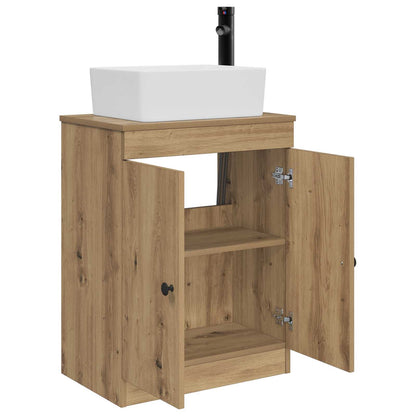 vidaXL Bathroom Vanity with Sink Artisan Oak 54 x 35 x 83 cm