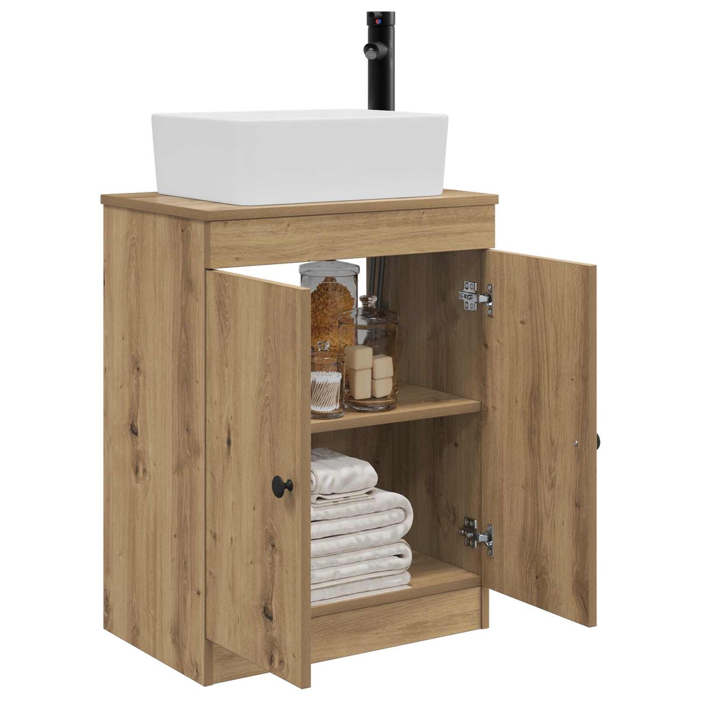 vidaXL Bathroom Vanity with Sink Artisan Oak 54 x 35 x 83 cm