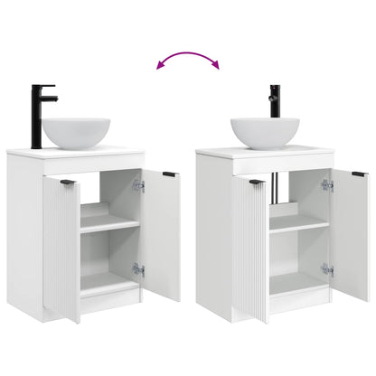 vidaXL Bathroom Vanity with Sink White 54 x 35 x 83 cm Engineered Wood
