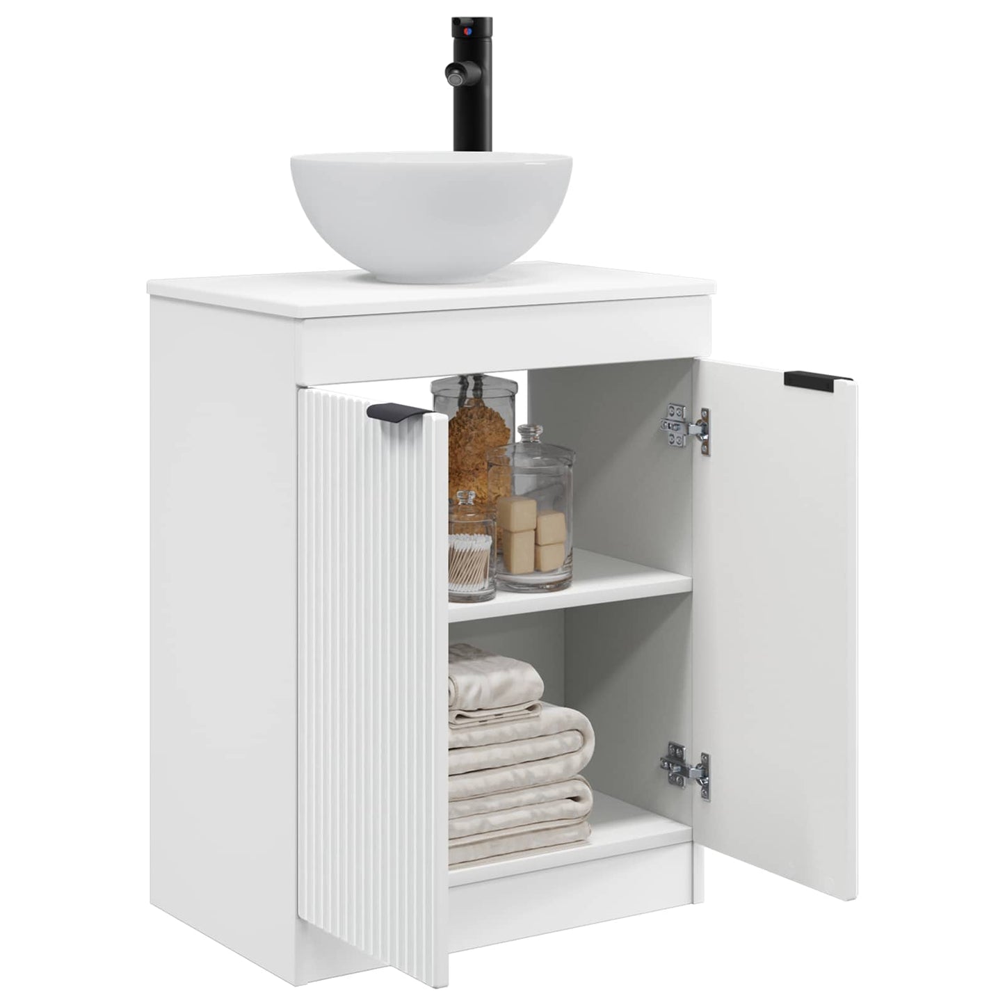 vidaXL Bathroom Vanity with Sink White 54 x 35 x 83 cm Engineered Wood