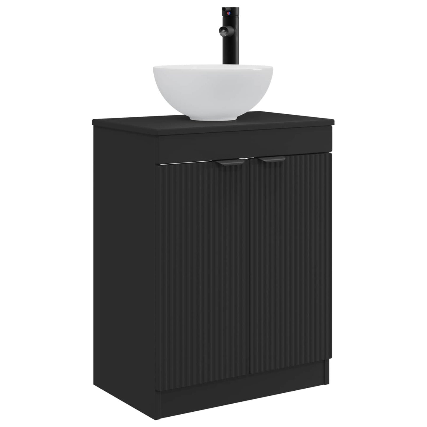 vidaXL Bathroom Vanity with Sink Black 54 x 35 x 83 cm Engineered Wood