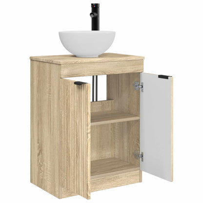 vidaXL Bathroom Vanity with Sink Sonoma Oak 54 x 35 x 83 cm