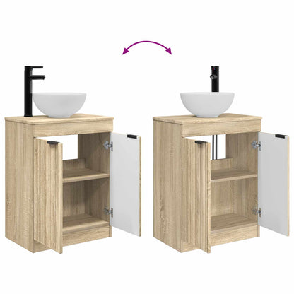 vidaXL Bathroom Vanity with Sink Sonoma Oak 54 x 35 x 83 cm