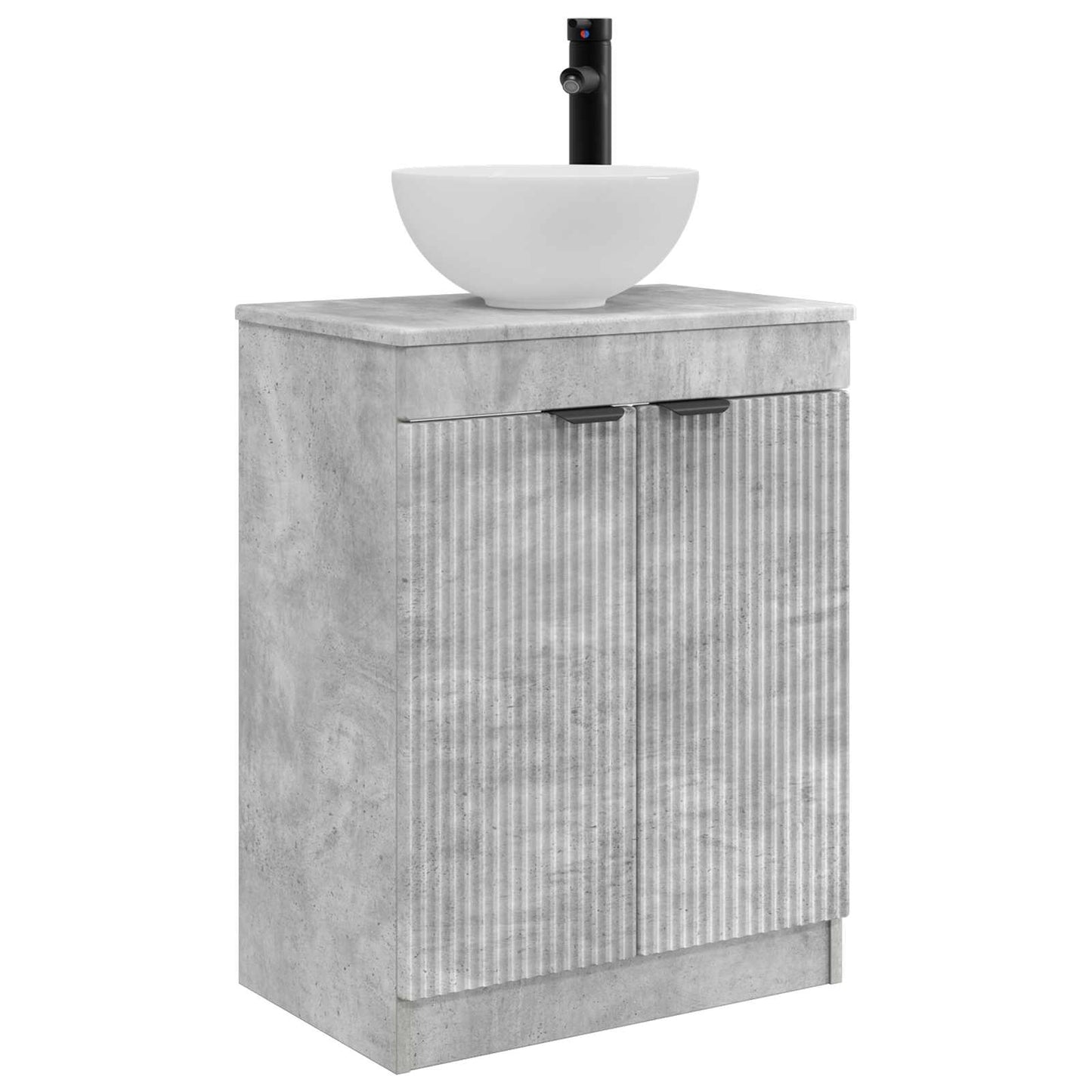 vidaXL Bathroom Vanity with Sink Concrete Grey 54 x 35 x 83 cm