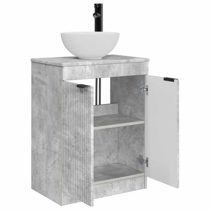 vidaXL Bathroom Vanity with Sink Concrete Grey 54 x 35 x 83 cm