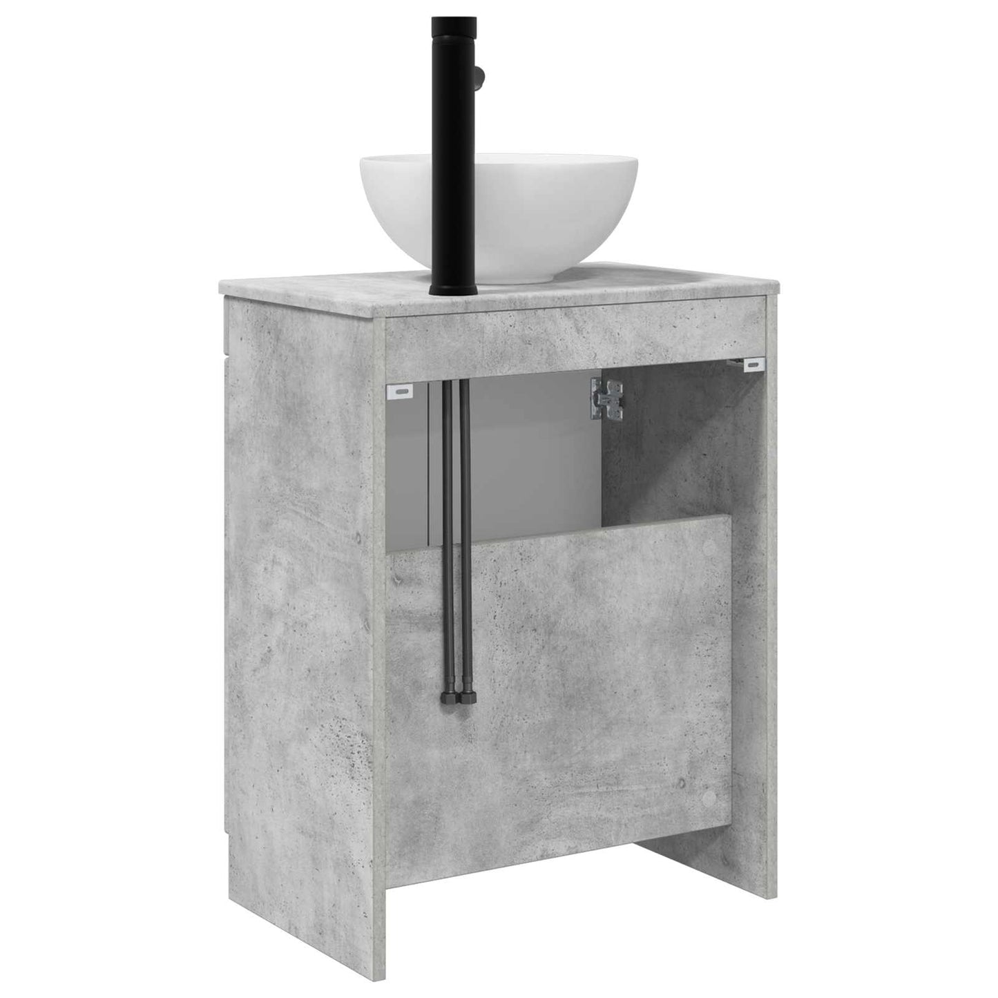 vidaXL Bathroom Vanity with Sink Concrete Grey 54 x 35 x 83 cm