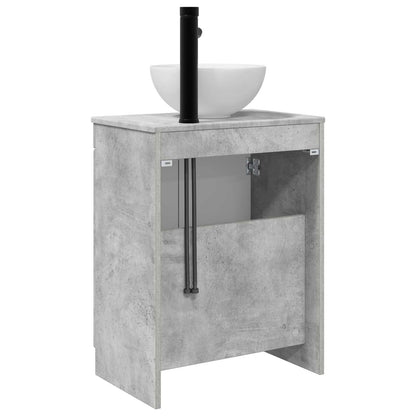 vidaXL Bathroom Vanity with Sink Concrete Grey 54 x 35 x 83 cm