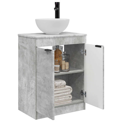 vidaXL Bathroom Vanity with Sink Concrete Grey 54 x 35 x 83 cm