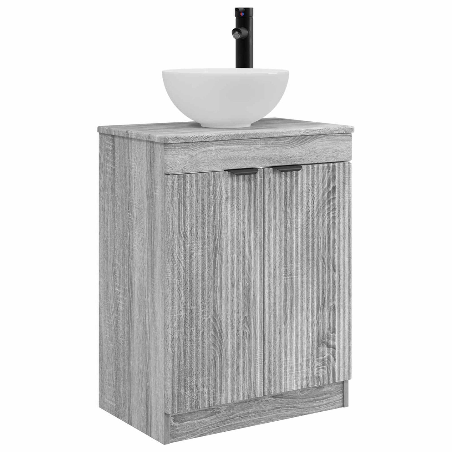 vidaXL Bathroom Vanity with Sink Grey Sonoma 54 x 35 x 83 cm