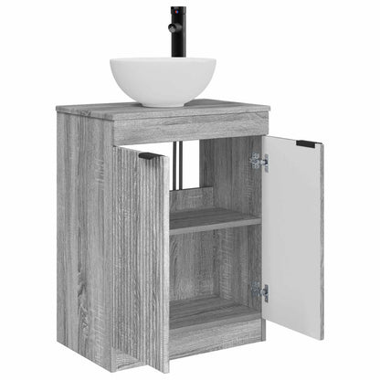 vidaXL Bathroom Vanity with Sink Grey Sonoma 54 x 35 x 83 cm