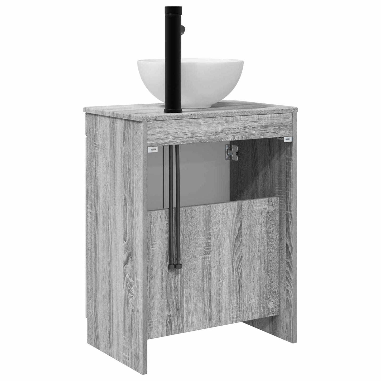 vidaXL Bathroom Vanity with Sink Grey Sonoma 54 x 35 x 83 cm