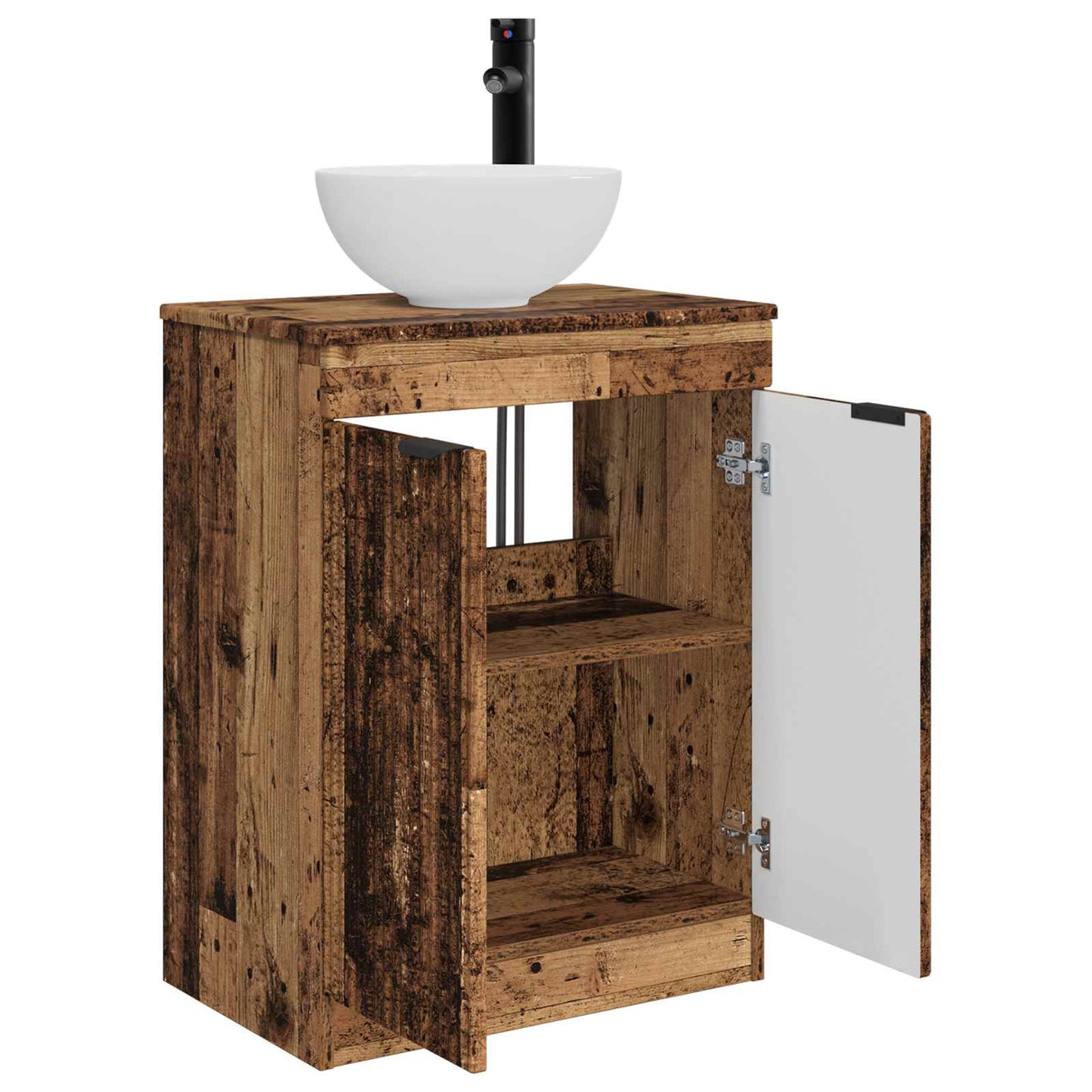vidaXL Bathroom Vanity with Sink Old Wood 54 x 35 x 83 cm
