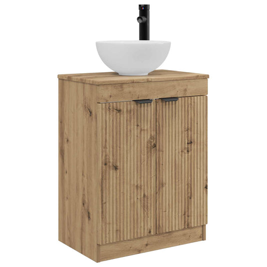 vidaXL Bathroom Vanity with Sink Artisan Oak 54 x 35 x 83 cm