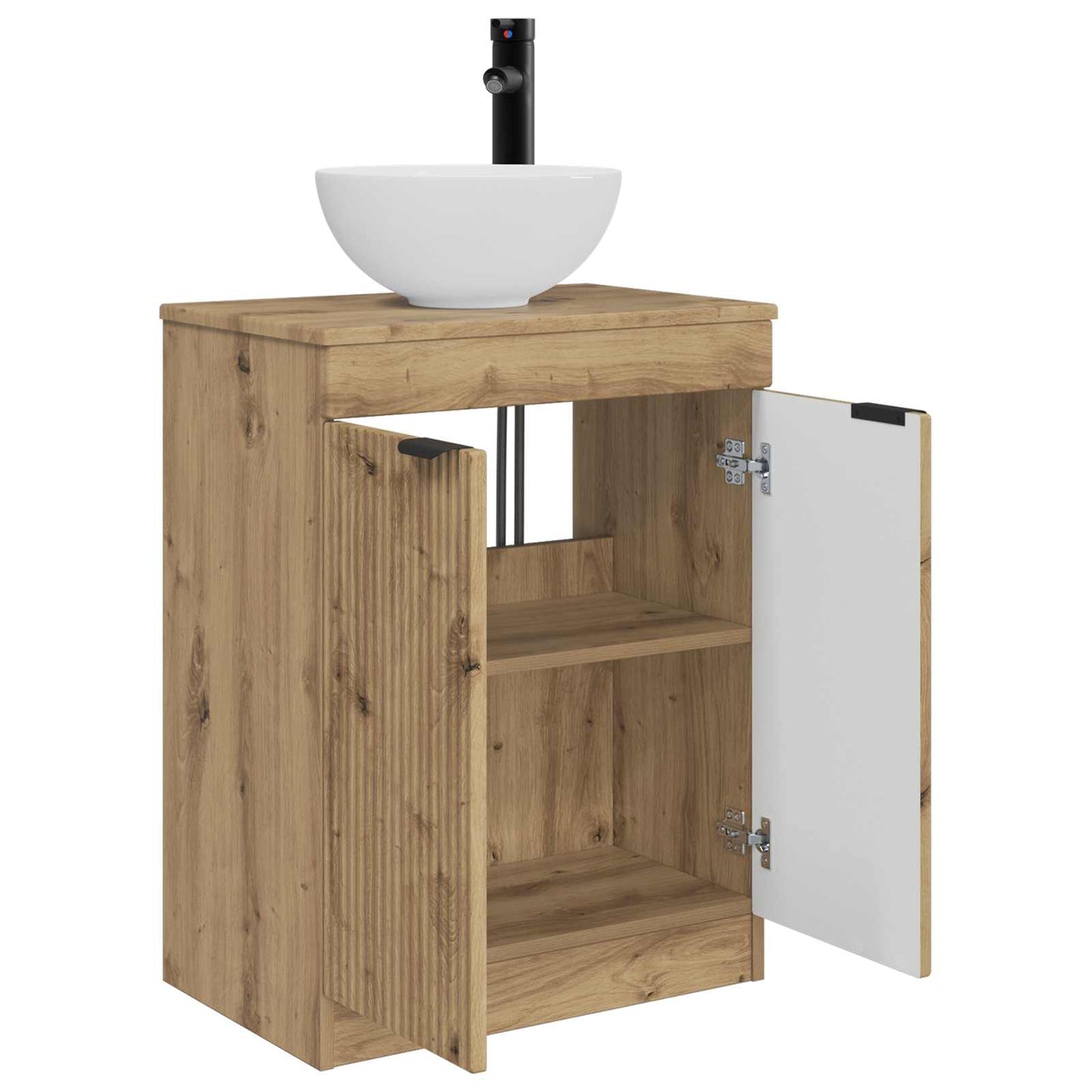vidaXL Bathroom Vanity with Sink Artisan Oak 54 x 35 x 83 cm