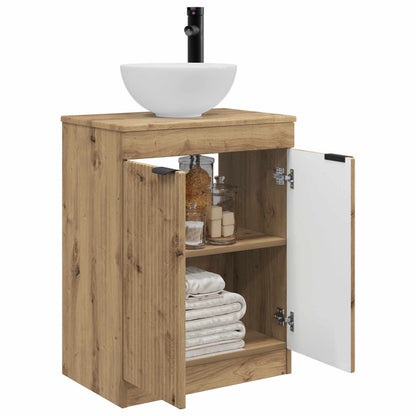 vidaXL Bathroom Vanity with Sink Artisan Oak 54 x 35 x 83 cm