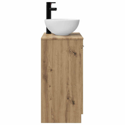 vidaXL Bathroom Vanity with Sink Artisan Oak 54 x 35 x 83 cm
