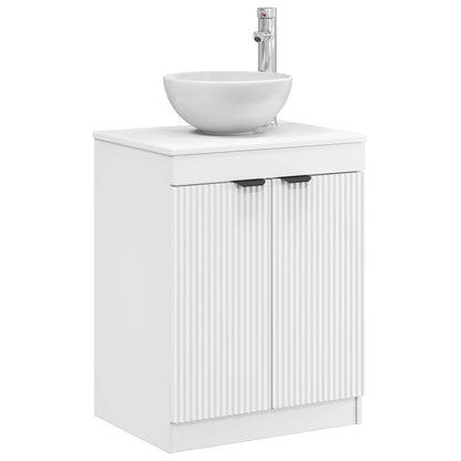 vidaXL Bathroom Cabinet White 54 x 41 x 70 cm Engineered Wood