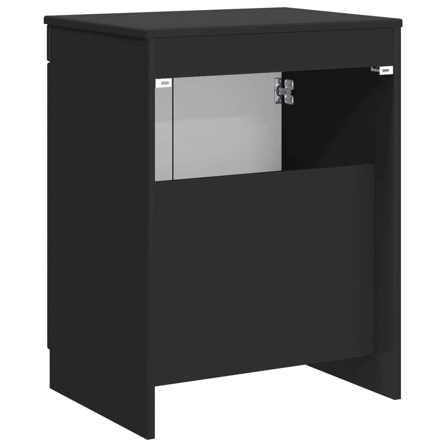 vidaXL Bathroom Cabinet Black 54 x 41 x 70 cm Engineered Wood