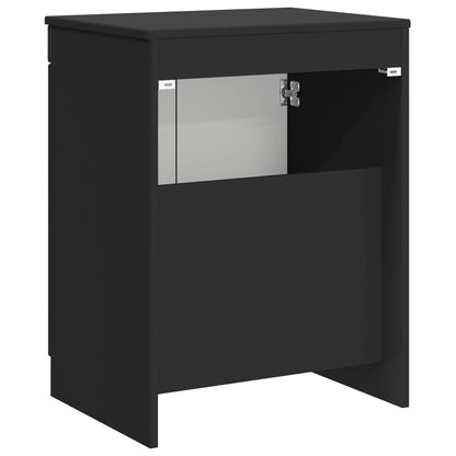 vidaXL Bathroom Cabinet Black 54 x 41 x 70 cm Engineered Wood